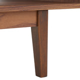 Safavieh Ceu 2 Door Coffee Table XII23 Walnut/ Gold Wood COF9602A