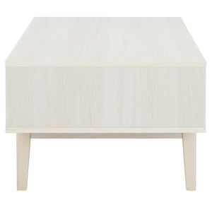 Safavieh Ceu 2 Door Coffee Table XII23 White / Gold Wood COF9602C