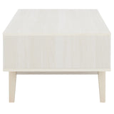 Safavieh Ceu 2 Door Coffee Table XII23 White / Gold Wood COF9602C