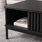 Safavieh Lylia 2 Door Coffee Table Black / Black COF9603B