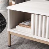 Safavieh Lylia 2 Door Coffee Table White / Gold COF9603C