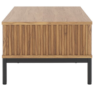 Safavieh Lylia 2 Door Coffee Table Oak / Black COF9603D