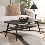 Safavieh Karou 2 Tier Coffee Table Black 43.3" x 21.7" x 16.5"