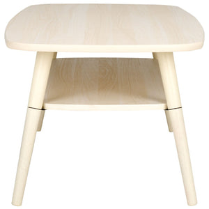 Safavieh Karou 2-Tier Coffee Table - Mid-Century Modern Design With Smooth Edges And Ample Storage Space Bleached White COF9604C