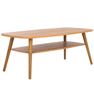 Safavieh Karou 2 Tier Coffee Table Oak 43.3" x 21.7" x 16.5"