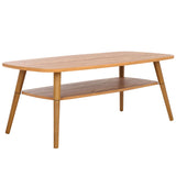 Safavieh Karou 2 Tier Coffee Table Oak 43.3" x 21.7" x 16.5"