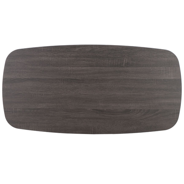 Safavieh Karou 2 Tier Coffee Table Distressed Black 43.3" x 21.7" x 16.5"