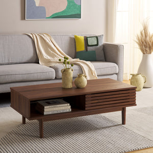 Safavieh Aricia 2 Door Coffee Table Walnut COF9605A