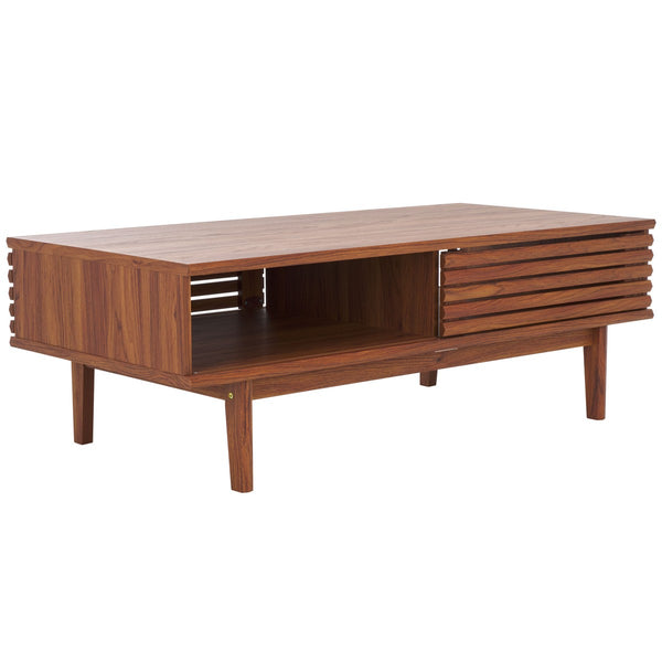 Safavieh Aricia 2 Door Coffee Table Walnut COF9605A