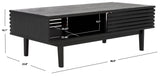 Safavieh Aricia 2 Door Coffee Table Black 46.9" x 22.8" x 16.1"