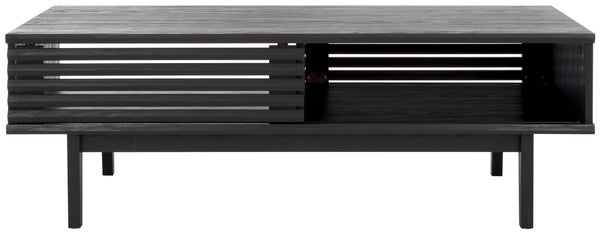 Safavieh Aricia 2 Door Coffee Table Black 46.9" x 22.8" x 16.1"