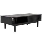 Safavieh Aricia 2 Door Coffee Table Black 46.9" x 22.8" x 16.1"