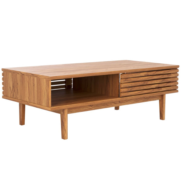 Safavieh Aricia 2 Door Coffee Table Oak 46.9" x 22.8" x 16.1"