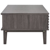 Safavieh Aricia 2 Door Coffee Table Distressed Black 46.9" x 22.8" x 16.1"