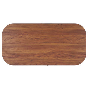 Safavieh Tealla 2 Tambour Door Coffee Table Walnut / Gold COF9606A