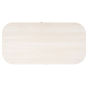 Safavieh Tealla 2 Tambour Door Coffee Table Bleached White / Gold COF9606C