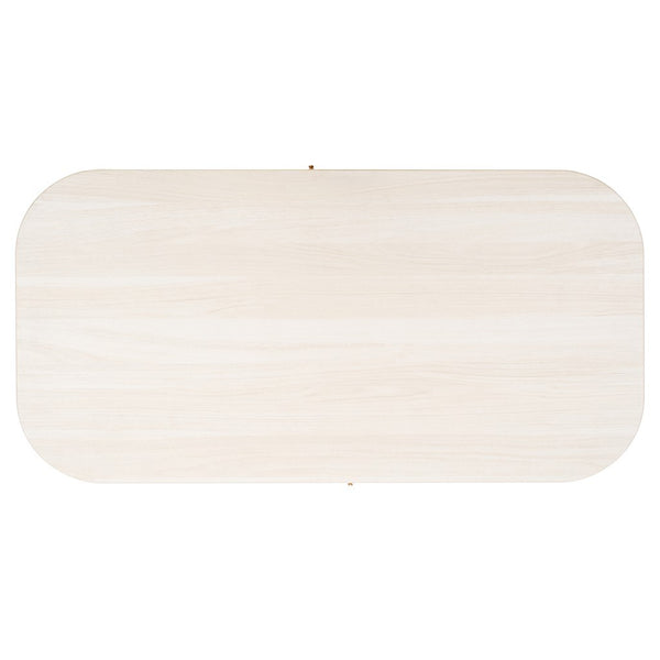 Safavieh Tealla 2 Tambour Door Coffee Table Bleached White / Gold COF9606C