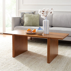 Safavieh Truman Rectangle Coffee Table – Rustic-Chic Design With Durable Fir Wood & Industrial Style Finish COF9700A