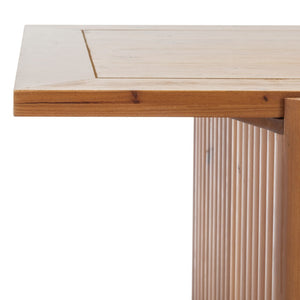 Safavieh Buckley Rustic Rectangle Coffee Table With Sawhorse Base - Warm Brown Finish For Modern Living Spaces COF9701A