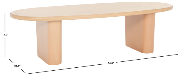 Safavieh Kali Coffee Table Natural Wood COF9702A