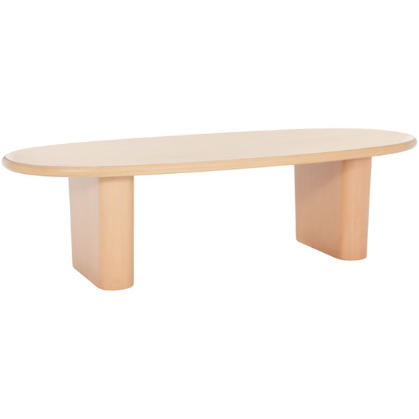 Safavieh Kali Coffee Table - Elegant Sculptural Design With Organic Curved Top & Rustic Wood Grain Finish COF9702A