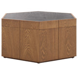 Safavieh Rafaela Hexagon Coffee Table Walnut / Black Wood COF9703A