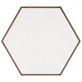 Safavieh Rafaela Hexagon Coffee Table Walnut / White Wood COF9703B