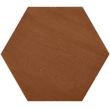 Safavieh Rafaela Hexagon Tray Top Coffee Table With Storage Walnut Mdf COF9703C