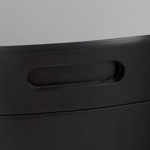 Safavieh Rafaela Round Tray Top Coffee Table With Storage Black Mdf COF9704A