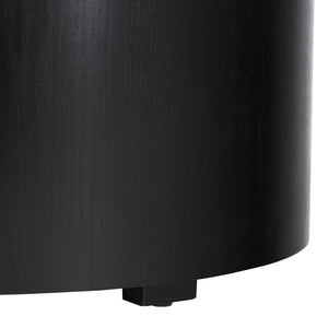 Safavieh Rafaela Round Tray Top Coffee Table With Storage Black Mdf COF9704A