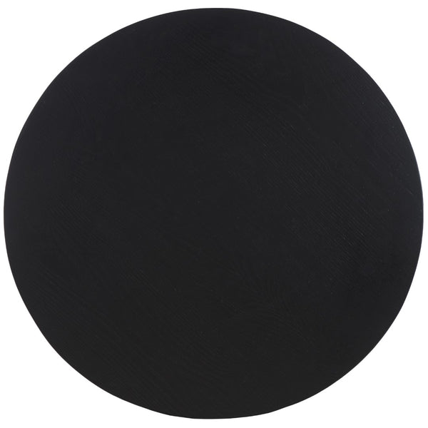 Safavieh Rafaela Round Tray Top Coffee Table With Storage Black Mdf COF9704A