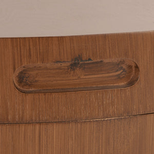 Safavieh Rafaela Round Tray Top Coffee Table With Storage Walnut Mdf COF9704C