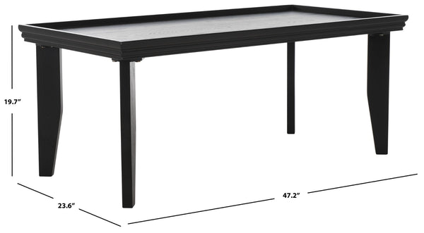 Safavieh Naios Coffee Table – Modern Minimalist Accent Table With Sculptural Design For Contemporary Spaces Black COF9705A