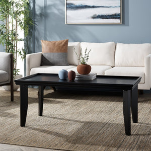 Safavieh Naios Coffee Table – Modern Minimalist Accent Table With Sculptural Design For Contemporary Spaces Black COF9705A