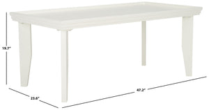 Safavieh Naios Coffee Table – Modern Minimalist Accent Table With Sculptural Design For Contemporary Spaces Ivory COF9705B
