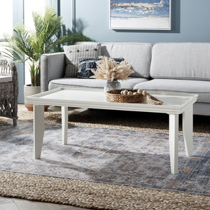 Safavieh Naios Coffee Table – Modern Minimalist Accent Table With Sculptural Design For Contemporary Spaces Ivory COF9705B
