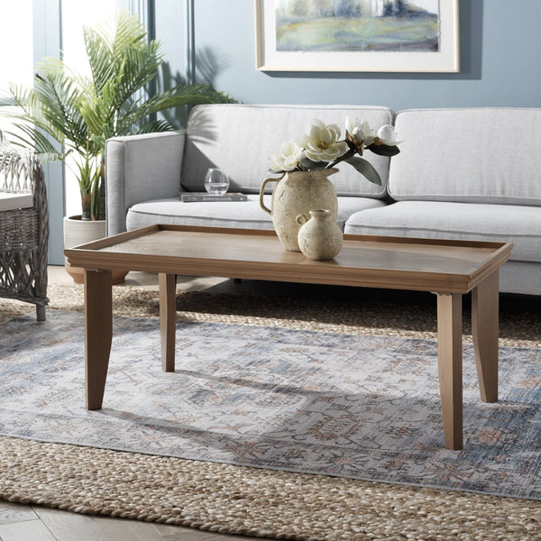 Safavieh Naios Coffee Table – Modern Minimalist Accent Table With Sculptural Design For Contemporary Spaces Sand COF9705C