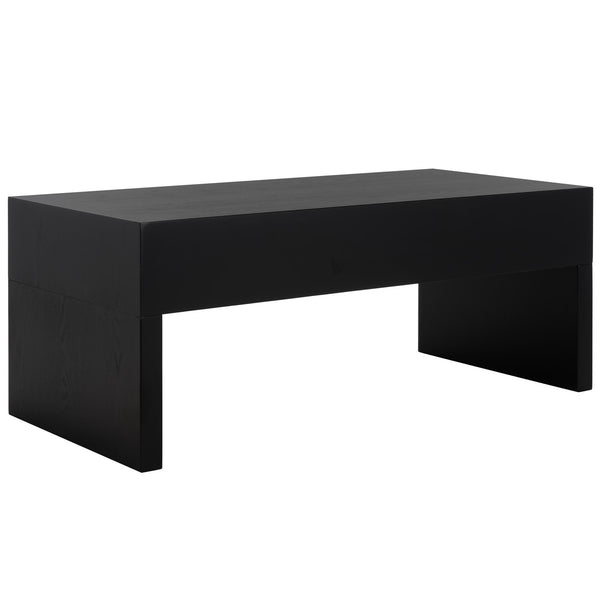 Safavieh Rune Coffee Table W/ Drawers X23 Black COF9707A