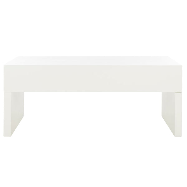 Safavieh Rune Coffee Table W/ Drawers Ivory Pine/Mdf COF9707B