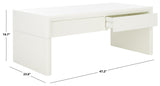 Safavieh Rune Coffee Table W/ Drawers Ivory Pine/Mdf COF9707B