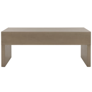 Safavieh Rune Coffee Table W/ Drawers X23 Sandy Grey COF9707D