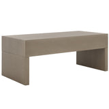 Safavieh Rune Coffee Table W/ Drawers X23 Sandy Grey COF9707D