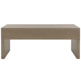 Safavieh Rune Coffee Table W/ Drawers X23 Sandy Grey COF9707D