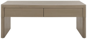 Safavieh Rune Coffee Table W/ Drawers X23 Sandy Grey COF9707D