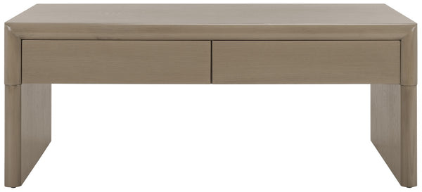 Safavieh Rune Coffee Table W/ Drawers X23 Sandy Grey COF9707D