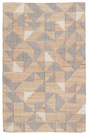 Jaipur Living Jaipur Living Utah Flatweave Jute Wool Rug Reversible Geometric Neutral Indoor Accent 5' x 8' RUG132413