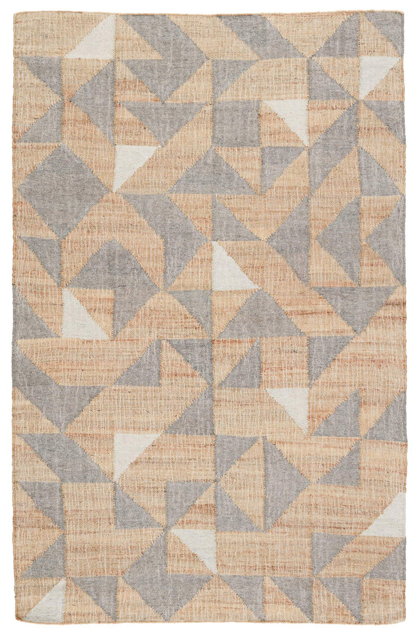 Jaipur Living Jaipur Living Utah Flatweave Jute Wool Rug Reversible Geometric Neutral Indoor Accent 5' x 8' RUG132413