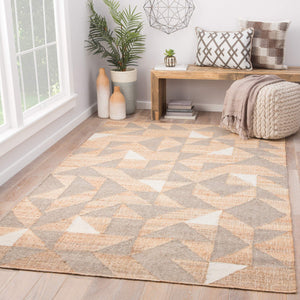 Jaipur Living Jaipur Living Utah Flatweave Jute Wool Rug Reversible Geometric Neutral Indoor Accent 5' x 8' RUG132413
