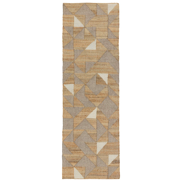 Jaipur Living Jaipur Living Utah Flatweave Jute Wool Rug Reversible Geometric Neutral Indoor Accent 3' x 10' RUG152301