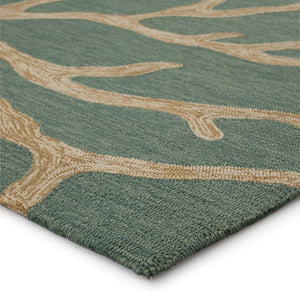 Jaipur Living Jaipur Living Coral Branch Polypropylene Round Rug for Coastal Patio or Beachside Lounge 2'6" X 8' RUG122481
